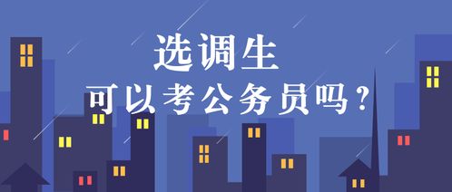 選調生可以考公務員嗎